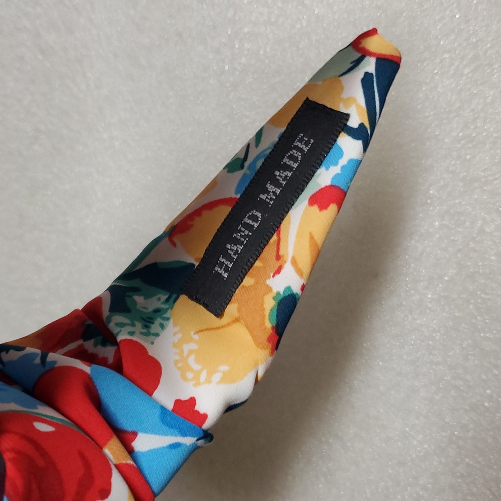 Hand Made Floral Multicolor Headband New - Picture 3 of 3